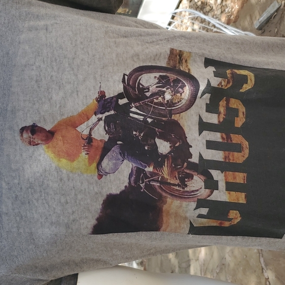 Hero Seven Steve McQueen Charcoal Grey men's T-shirt XL Motocross Bike Rider - Picture 2 of 11